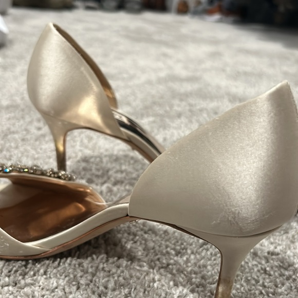 Badgley Mischka wedding bridal shoes with sparkle rhinestones size 9 - Picture 5 of 10